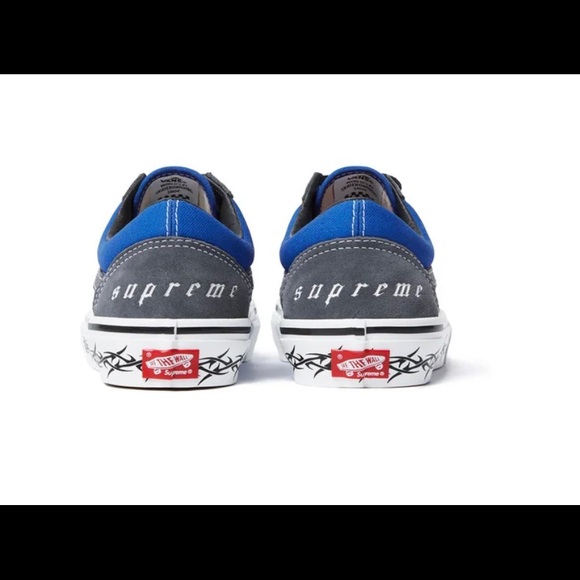 Supreme X Vans Old Skool Royal Blue FW21 Size US 10.5 DS In Hand Ready To Ship - Picture 6 of 6